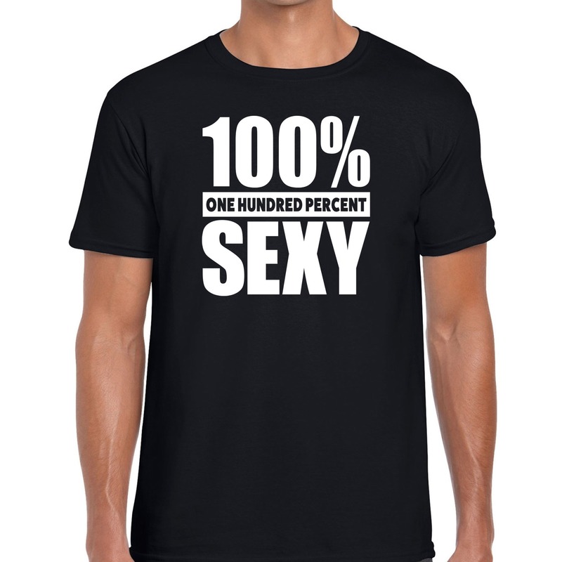 Honderd procent sexy t shirt zwart voor heren