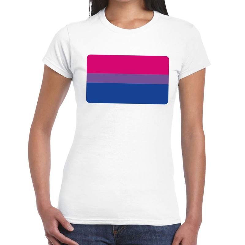 Gay pride bisexual vlag wit dames